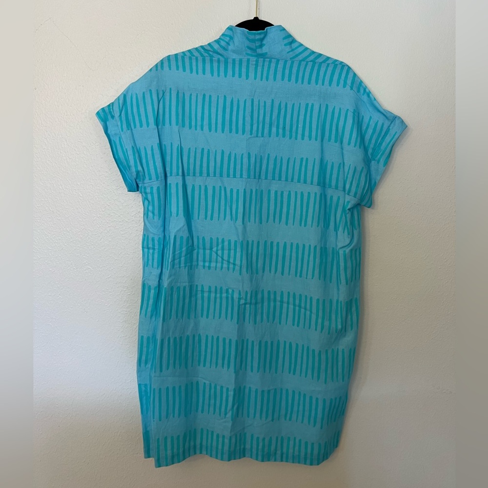 Brooke Wright Blue Pattern Dress - image 2